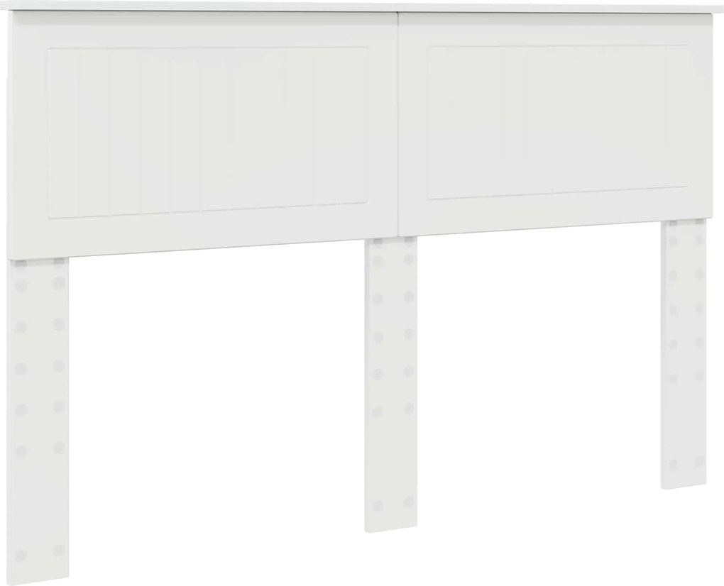 vidaXL Fejtámla Fényes Fehér 140 cm Faanyag