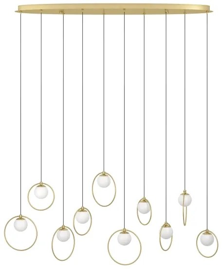 Eglo 390347 - LED Dimmelhető csillár zsinóron PORTOCOLOM 10xLED/3W/230V arany