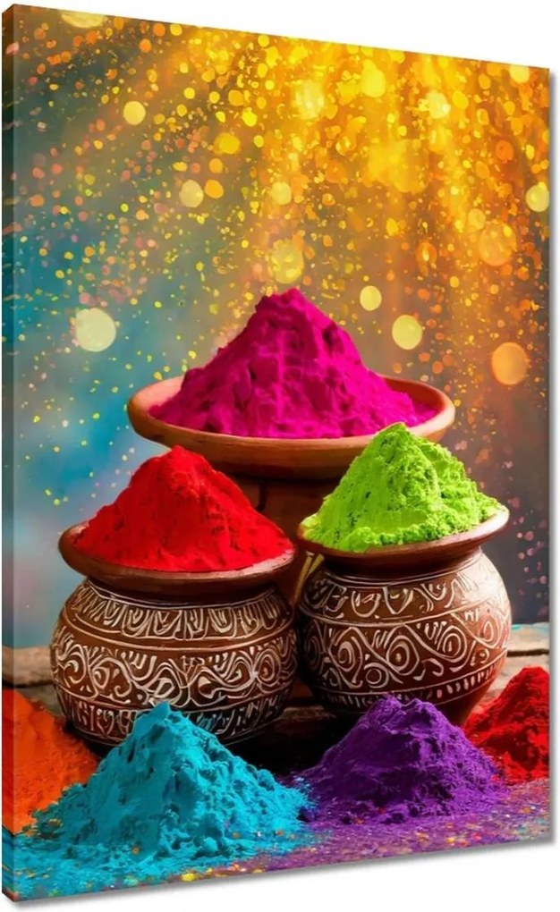 Vászonkép 50x70 Színes fesztivál Színes porok