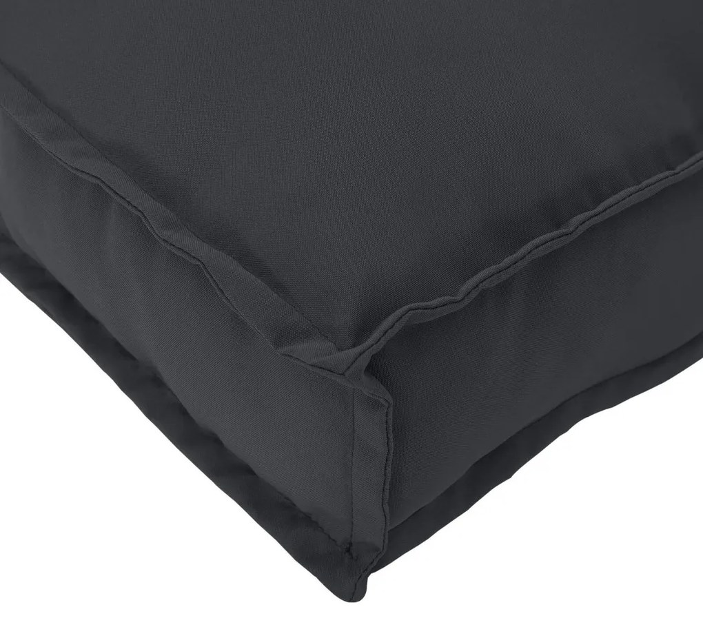 Raklap Párnák üléshez 4 db Fekete 40x40x8 cm Oxford Szövet