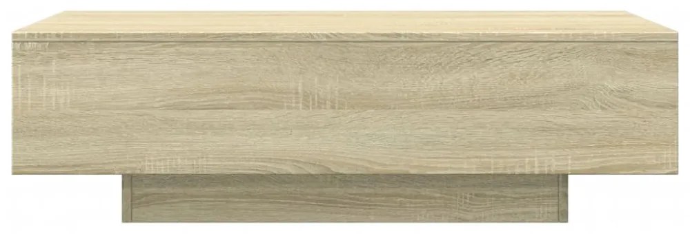 sonoma tölgy színű szerelt fa dohányzóasztal 100 x 49,5 x 31 cm