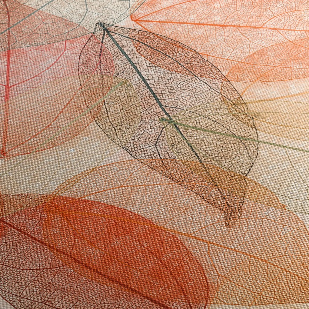 Festett őszi levelek képe (90x60 cm)