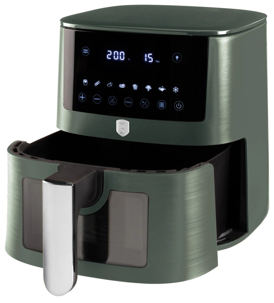 Berlinger Haus matt zöld XXL AirFryer 8 liter