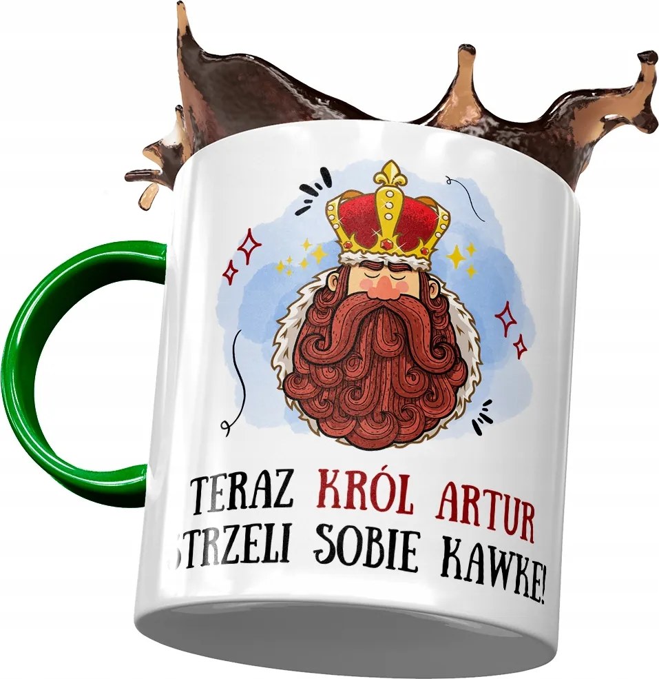 Zöld Bögre Artúr Férj Kolléga Ajándék Nyomtatott Fotóval