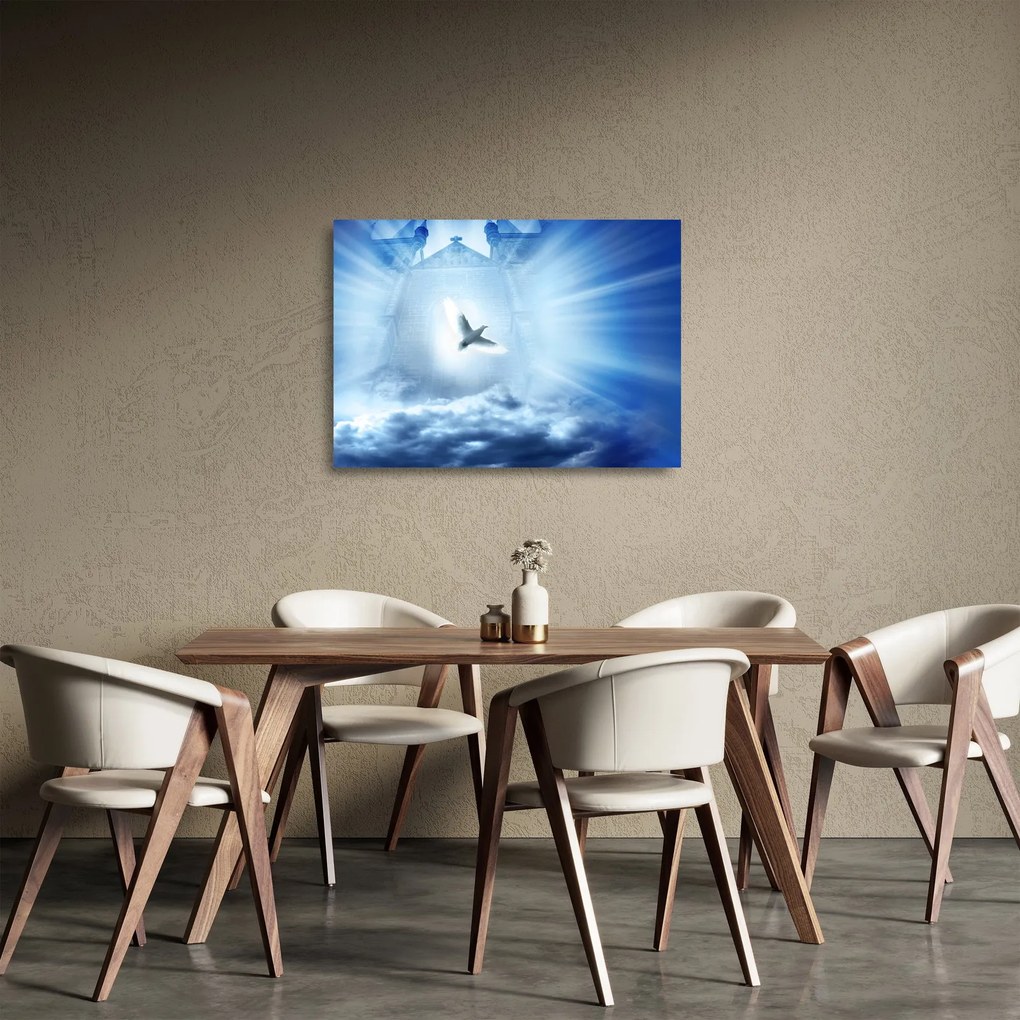 Kép - Isten galambja (üvegen) (70x50 cm)