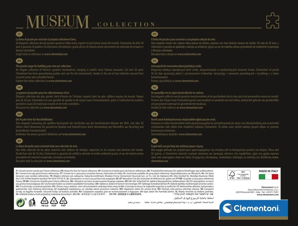 Művészet A Kávézó terasza este Van Gogh 1000 db-os puzzle Clementoni