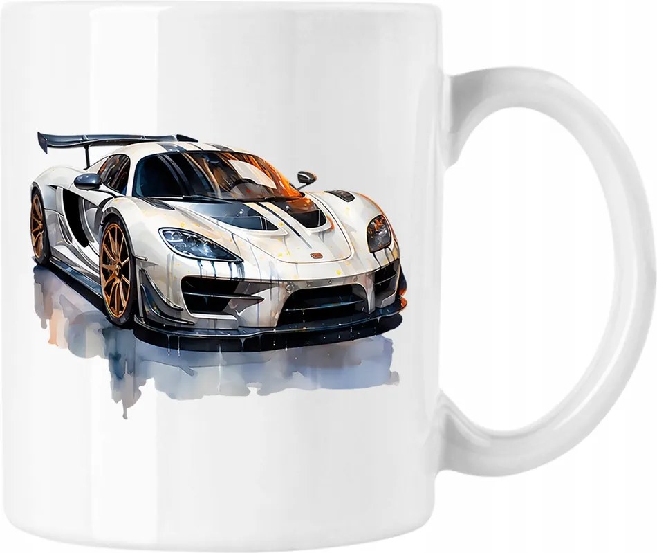 Bögre Sportautó 2 Fehér 330ml