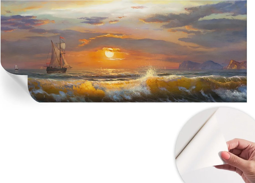 Öntapadós Dekoratív Fotótapéta Hálószobába Tengeri panoráma 250x104 cm