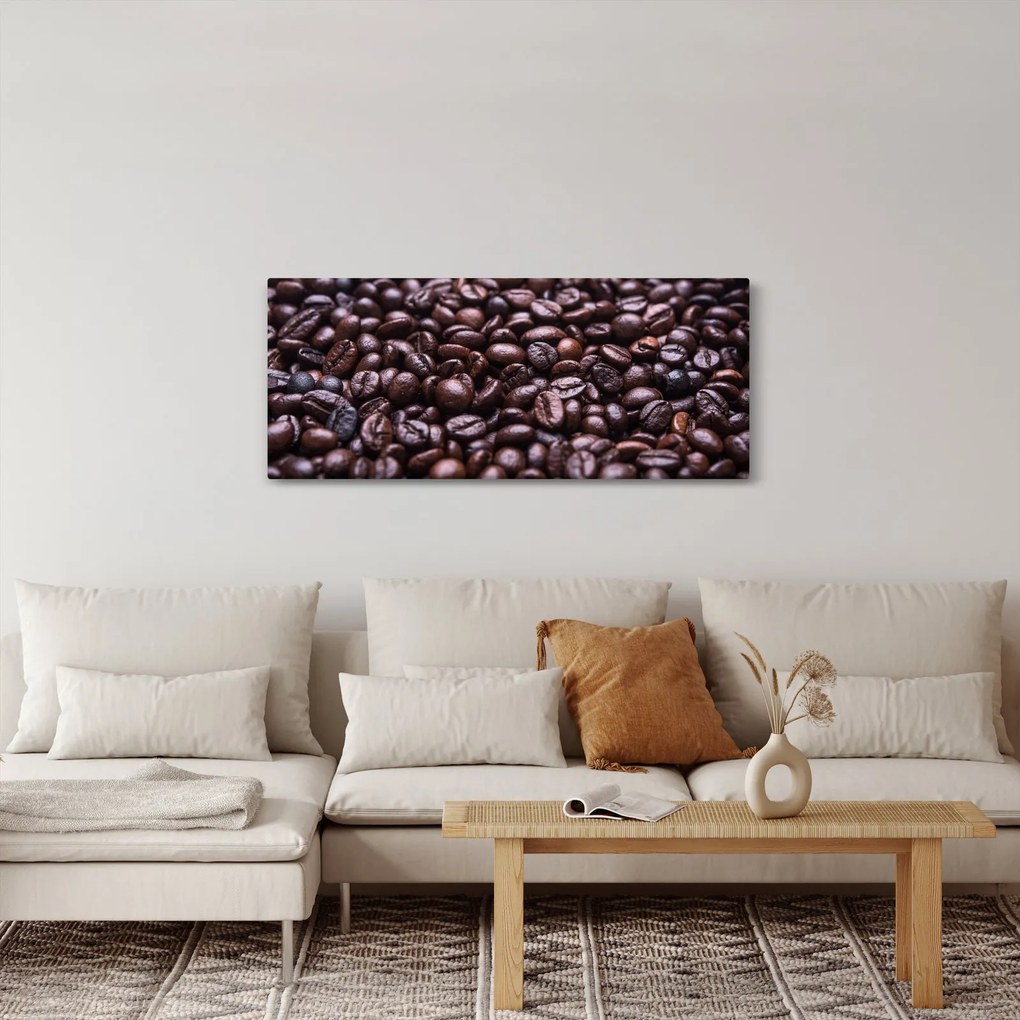 Kávé szemek képe (120x50 cm)