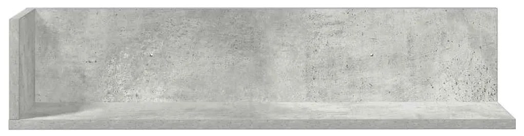 2 db betonszürke szerelt fa fali polc 75 x 16,5 x 16,5 cm