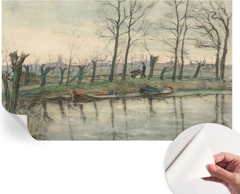 Dekoratív öntapadós fotótapéta Hálószobába Téli táj 416x254