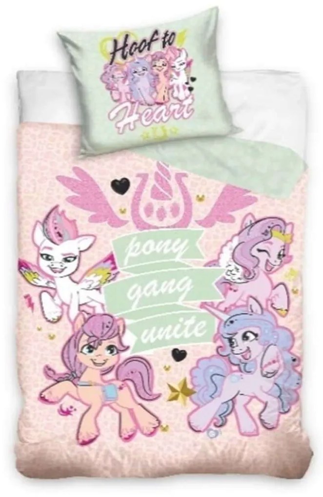 Én kicsi pónim Unite gyerek, ovis ágyneműhuzat 100×135cm, 40×60 cm