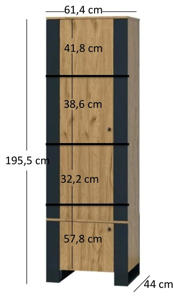 Regál Wayne (arany craft tölgy). 1053385