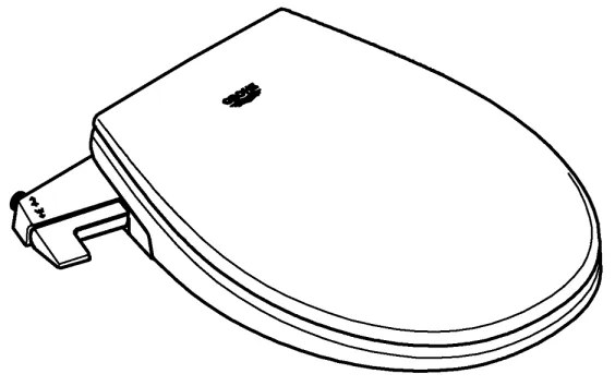 GROHE 39648SH0 - BAU CERAMIC kézi bidéülőke, DuroWhite (tartós fehér)