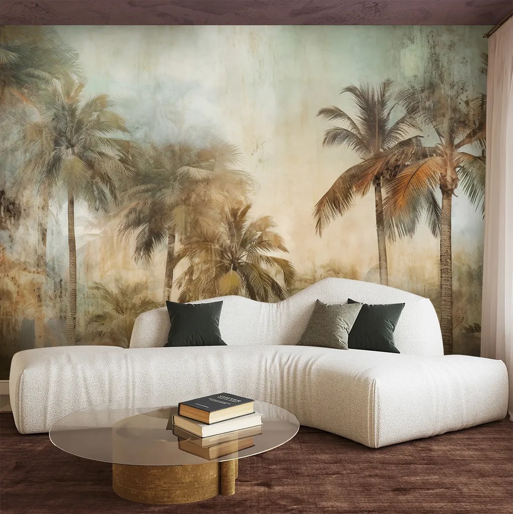 Gario Fotótapéta Retro trópusi dzsungel Anyag: Vlies, Méret: 350 x 245 cm