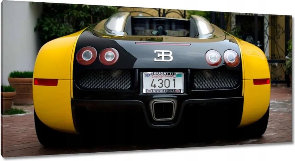 Vászonkép 115x55 Sárga Bugatti