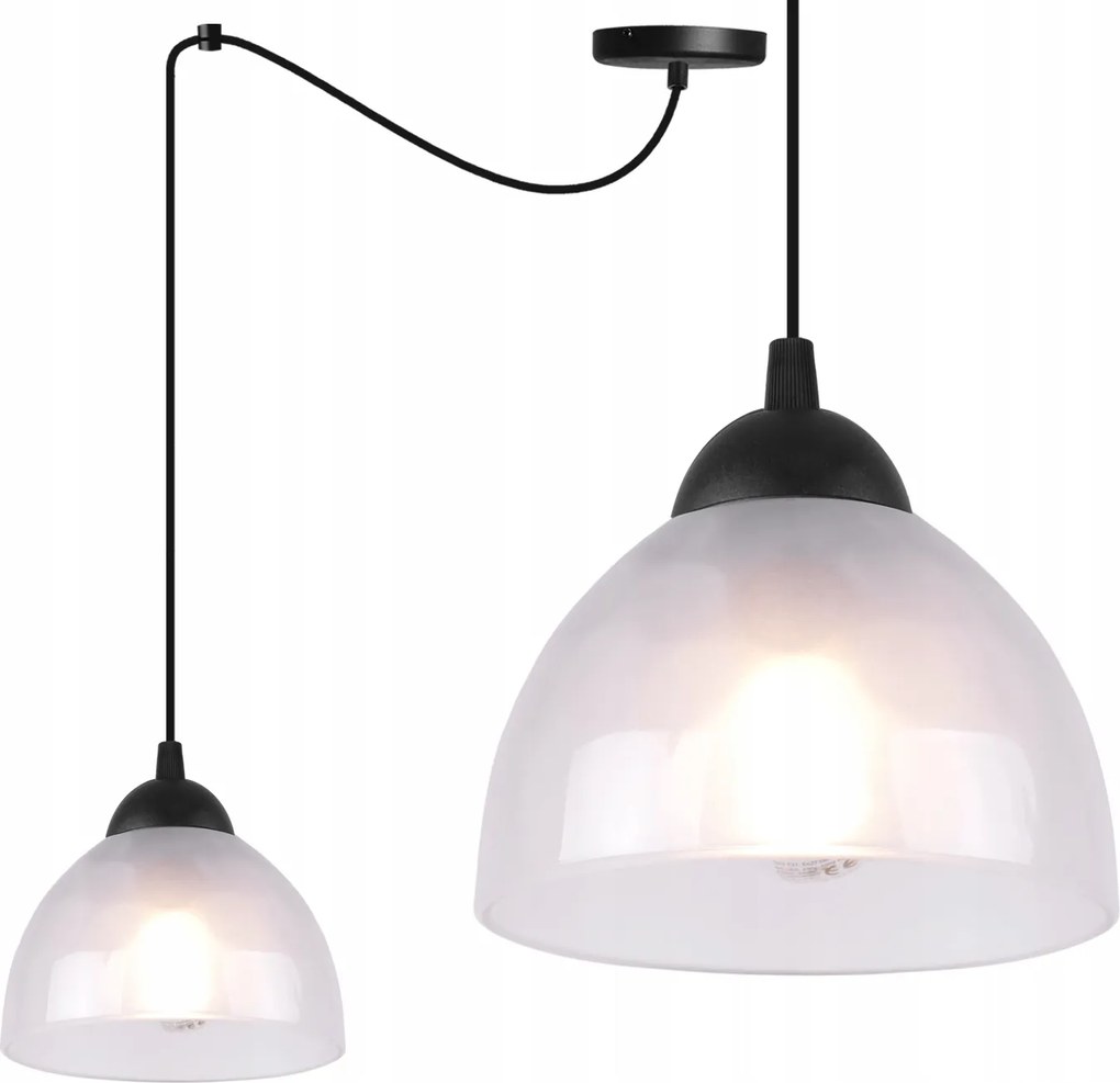 Mennyezeti Lámpa Lógó Csillár Pók Modern Fekete Fehér Üveg Loft