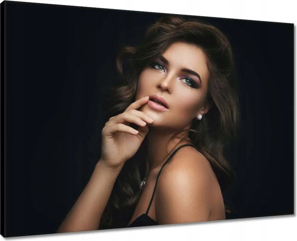 Vászonkép 70x50 Nő értékes ékszerekkel