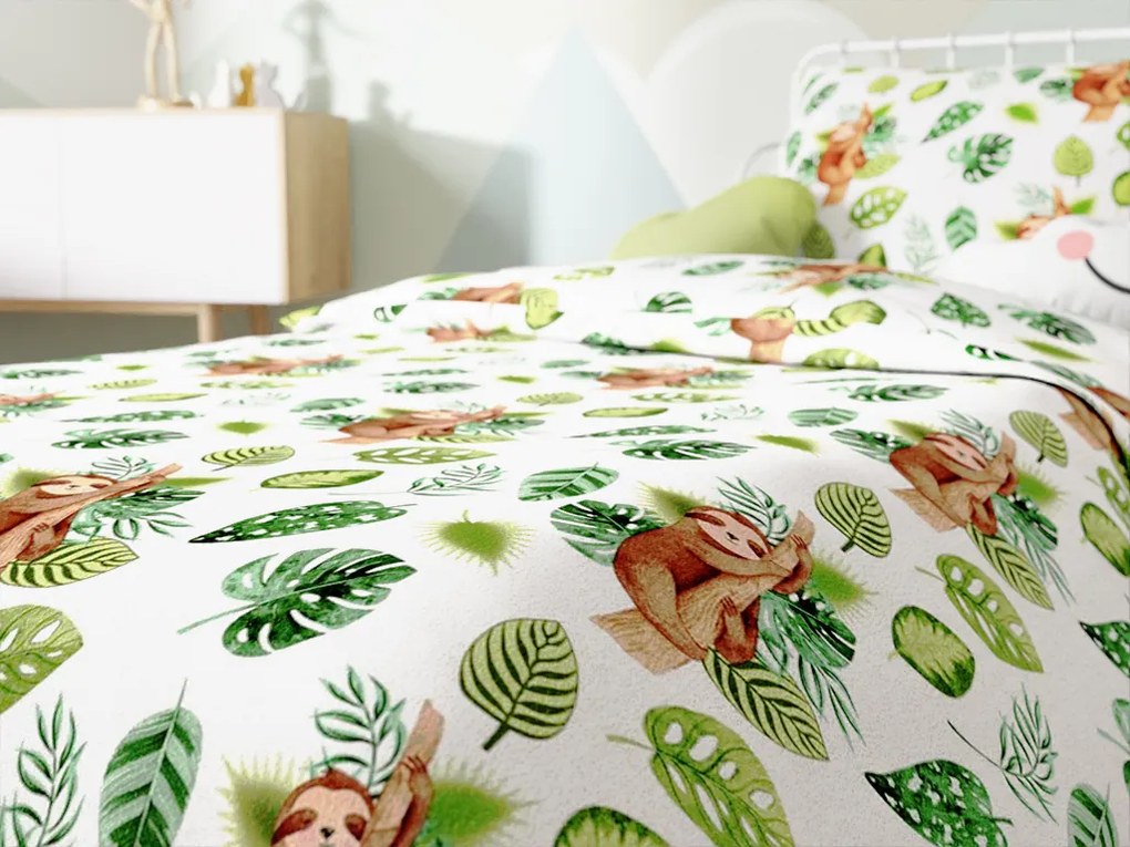 LAJHÁR fehér pamut ágyneműhuzat