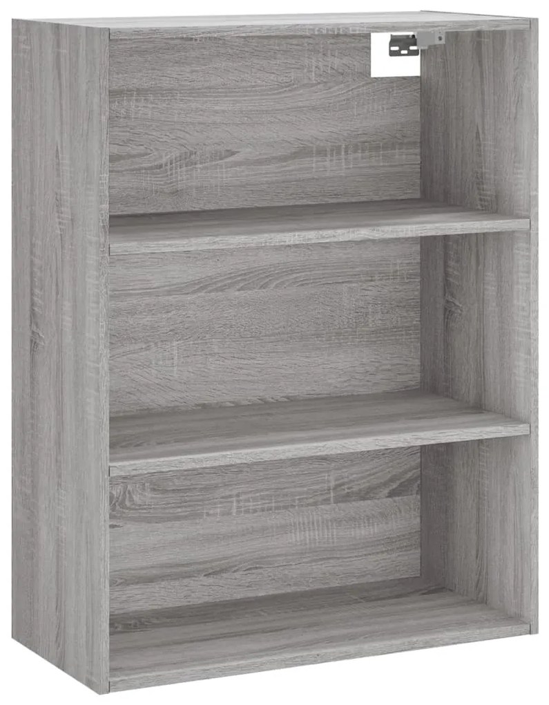 szürke sonoma szerelt fa magasszekrény 69,5x32,5x180 cm