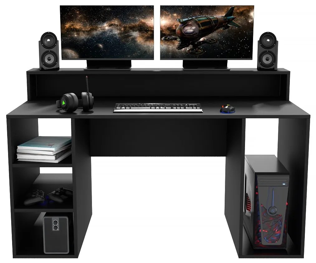 Gamer PC asztal Endechor (fekete). 1054994