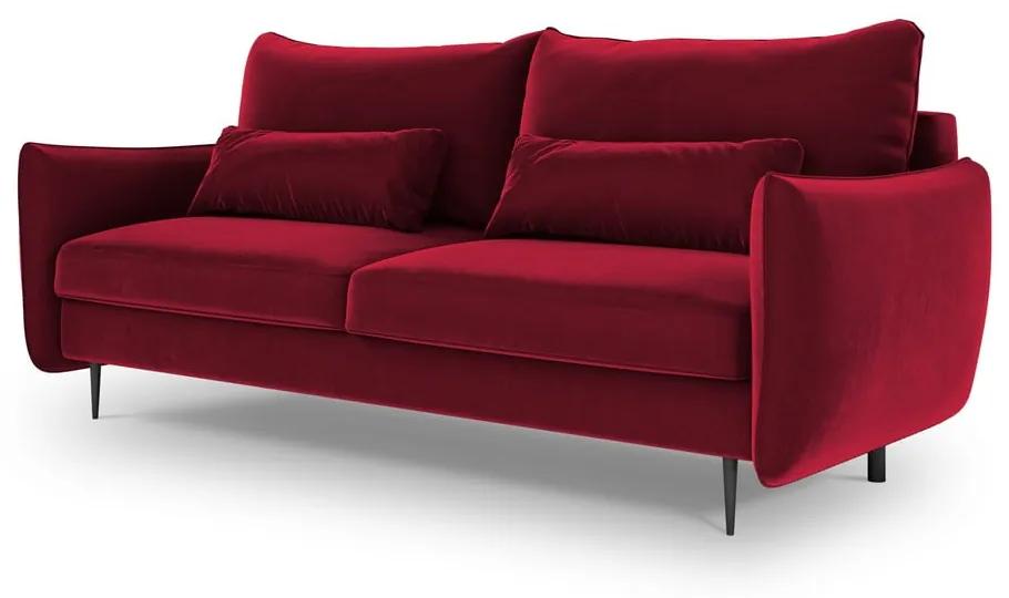 Vermont piros kinyitható kanapé tárolóhellyel - Cosmopolitan Design