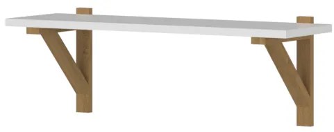 Polc 65 cm Nickole (fehér + kőtölgy). 1053090