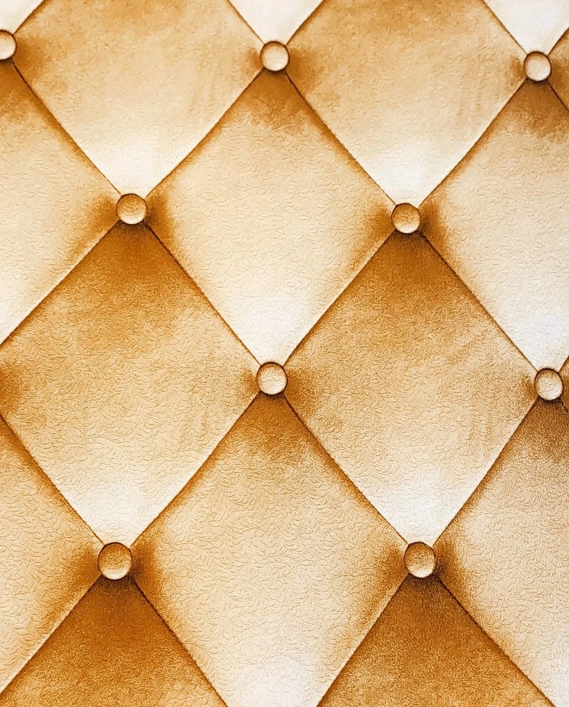 3D fali tapéta strukturált utánzat steppelt bőr flizelin