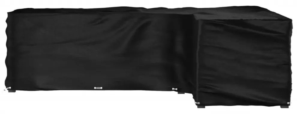 L-alakú kerti bútorhuzat 16 fűzőlyukkal 260 x 210 x 80 cm