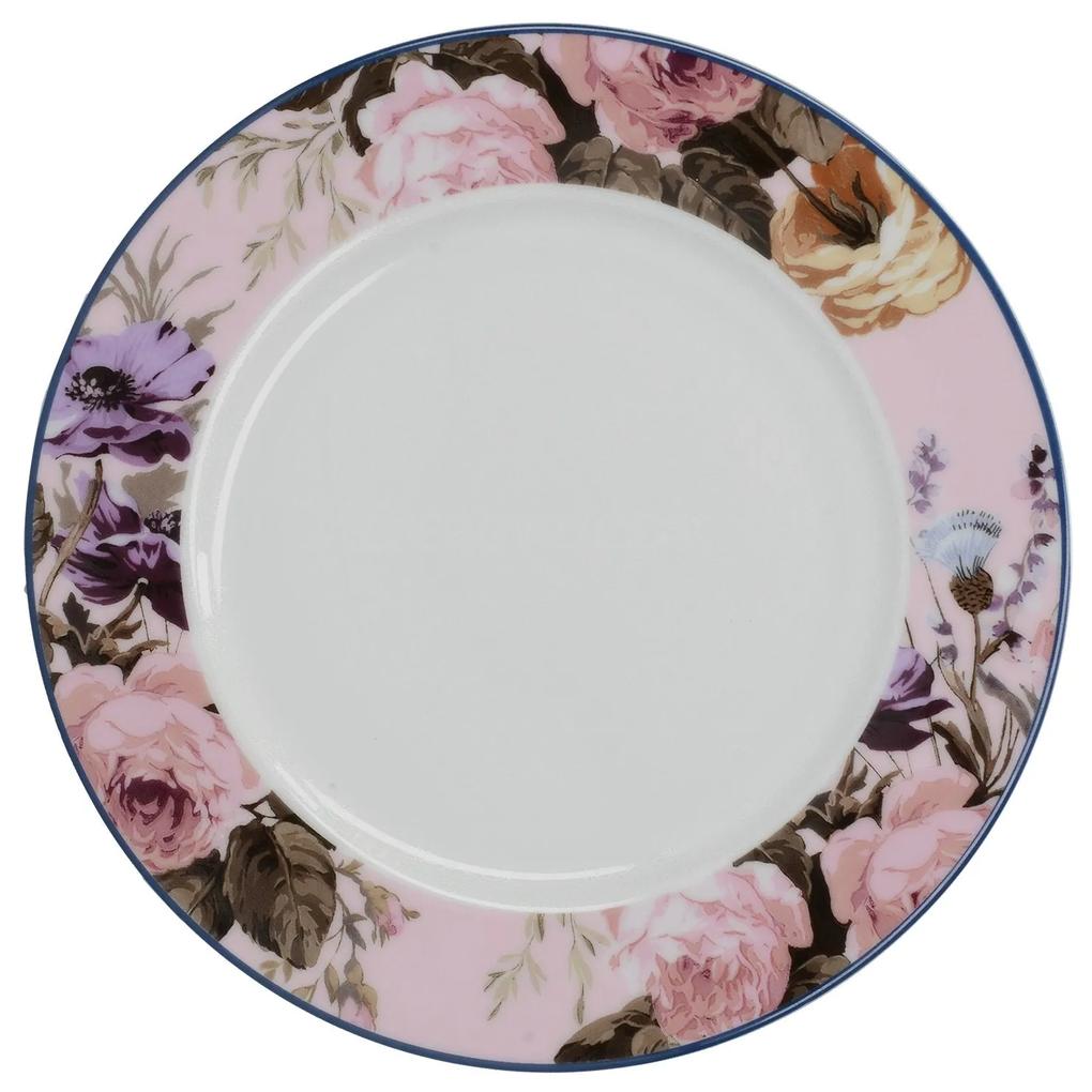 Porcelán desszertestányér - Wild Apricity - Katie Alice Pink Floral
