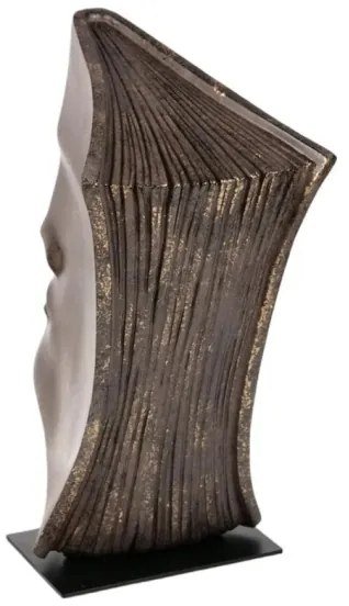 Asztali dísz 29x25x17 cm gyanta/rézszínű