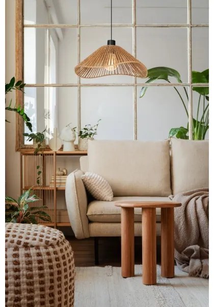 Eglo 44072 - Csillár zsinóron LAVISTER 1xE27/60W/230V barna