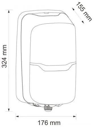 Merida Hygiene Control Flexi WC-papír adagoló, fehér