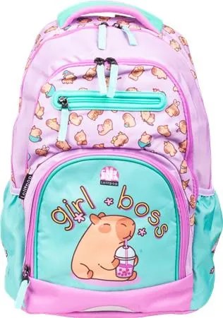 Hátizsák, 1-4. osztályos, LIZZYSULI Active+ Lollipop, Capybara (TICIHTLACB)