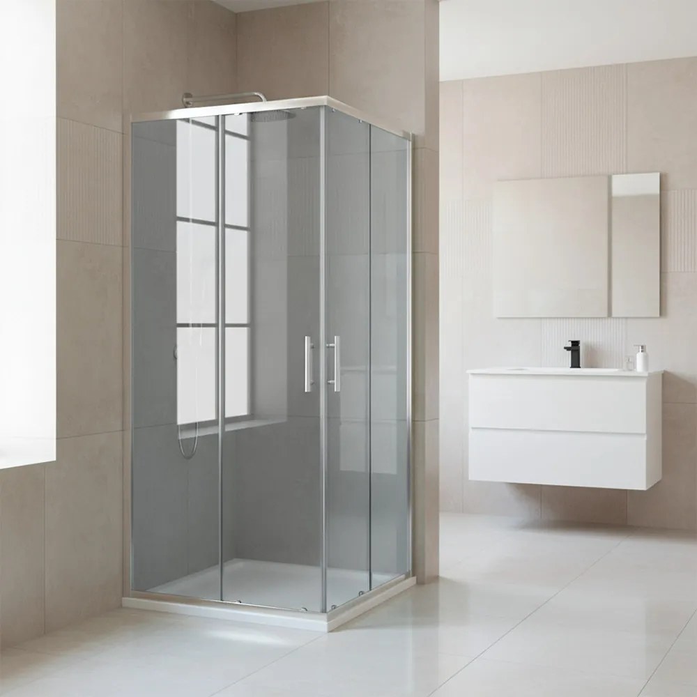 Soul 80x80 cm szögletes zuhanykabin tálca nélkül