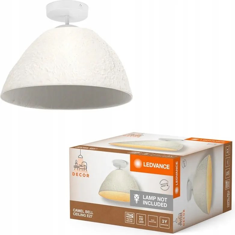 Mennyezeti Dekoratív Falra szerelhető Lámpa E27 Fehér Dekor Ledvance