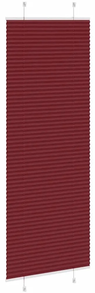 pliszírozott redőny Bordeaux piros 75x200 cm Szövetszélesség