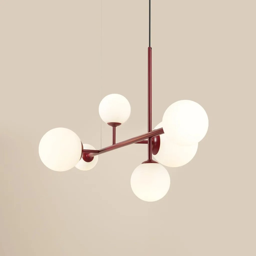 ALDEX 1092K15 DIONE Modern Függesztett Lámpa Piros E27 IP20