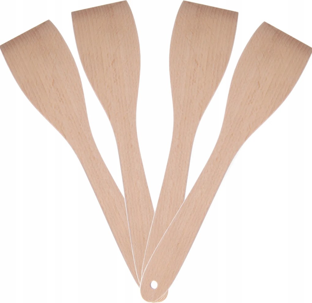 Fa Konyhai Spatula Sütéshez 4 Db-os Szett 300MM Hendi