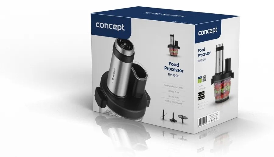 Concept RM3300 Food Processor reszelővel1 000 W, fekete