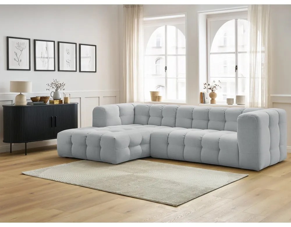 Világosszürke sarokkanapé Cloud – Bobochic Paris