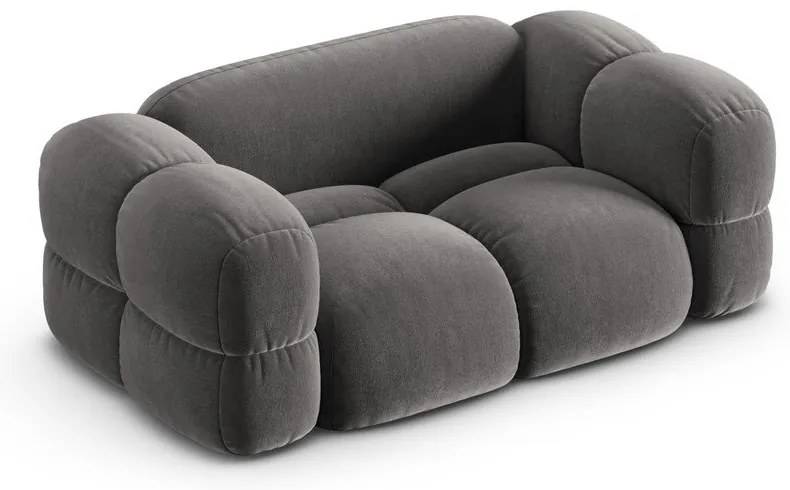 Szürke bársony kanapé 180 cm Loretto – Cosmopolitan Design