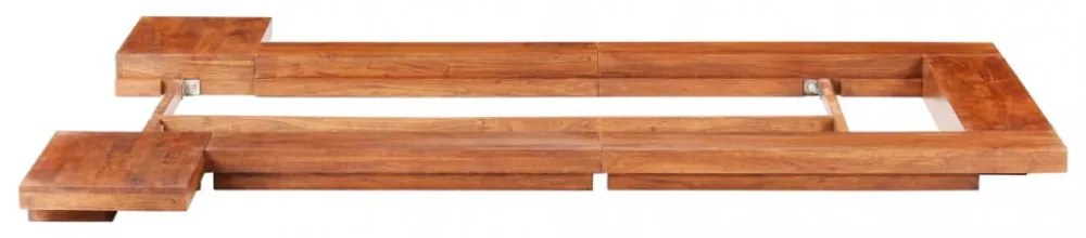 japán stílusú tömör akácfa futon ágykeret 100 x 200 cm
