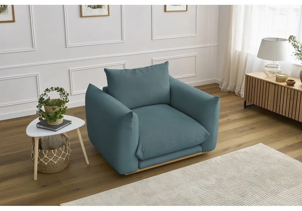 Kék fotel Ernest – Bobochic Paris