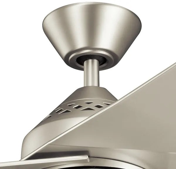 Kichler KLF-JADE-60-BN - LED Dimmelhető ventilátor JADE 18W/230V ezüst + távirányító