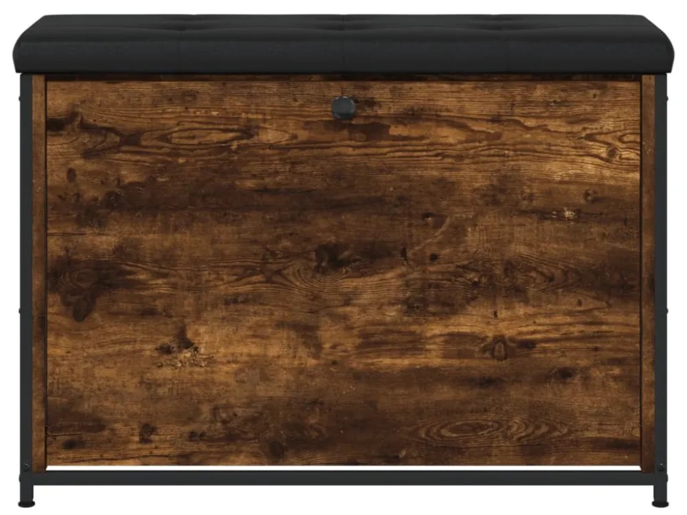füstös tölgy színű cipőpad lehajtható fiókkal 82x32x56 cm