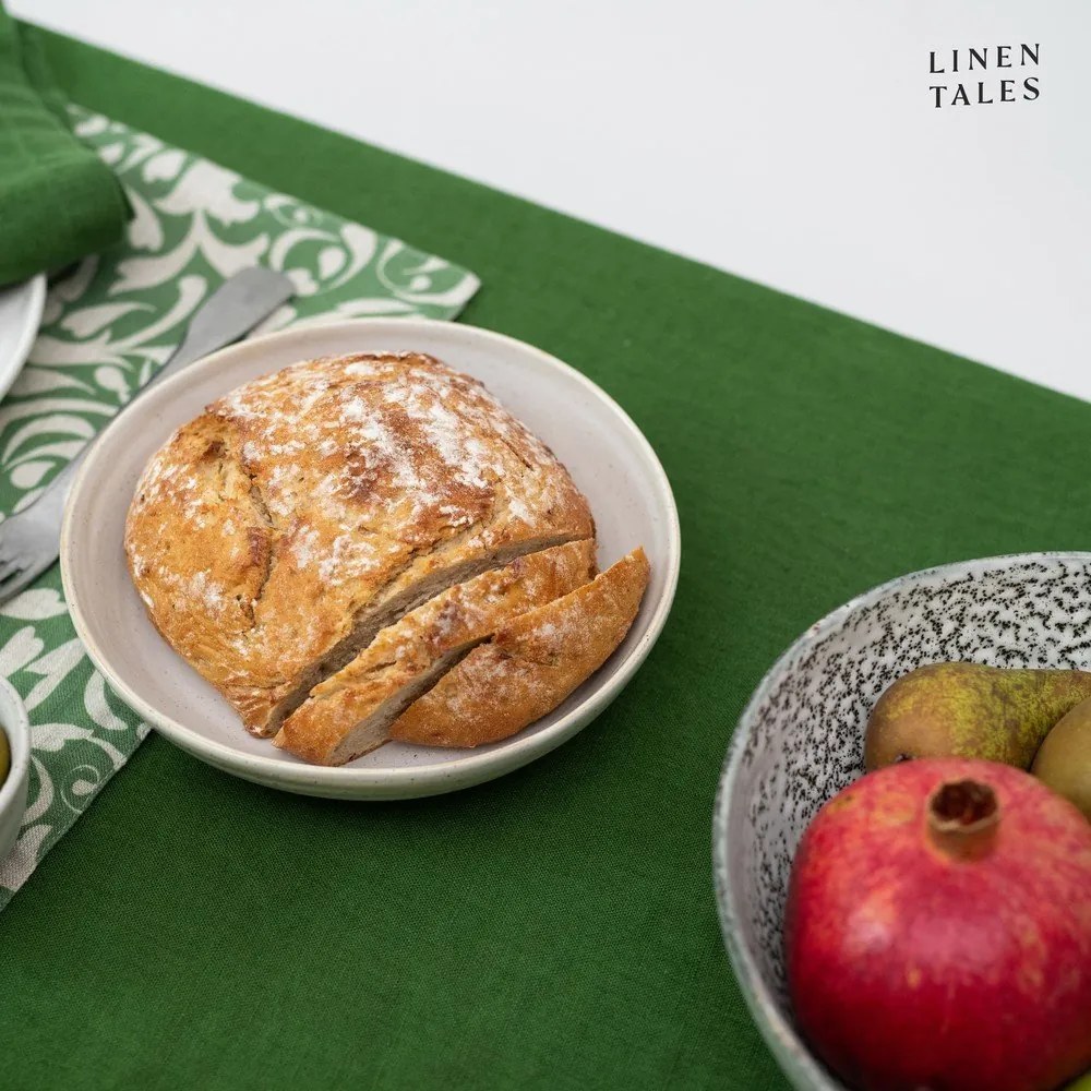 Len asztalterítő 140x200 cm True Green – Linen Tales