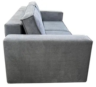 RONDA szürke, kihúzható háromüléses kanapé tárolóval