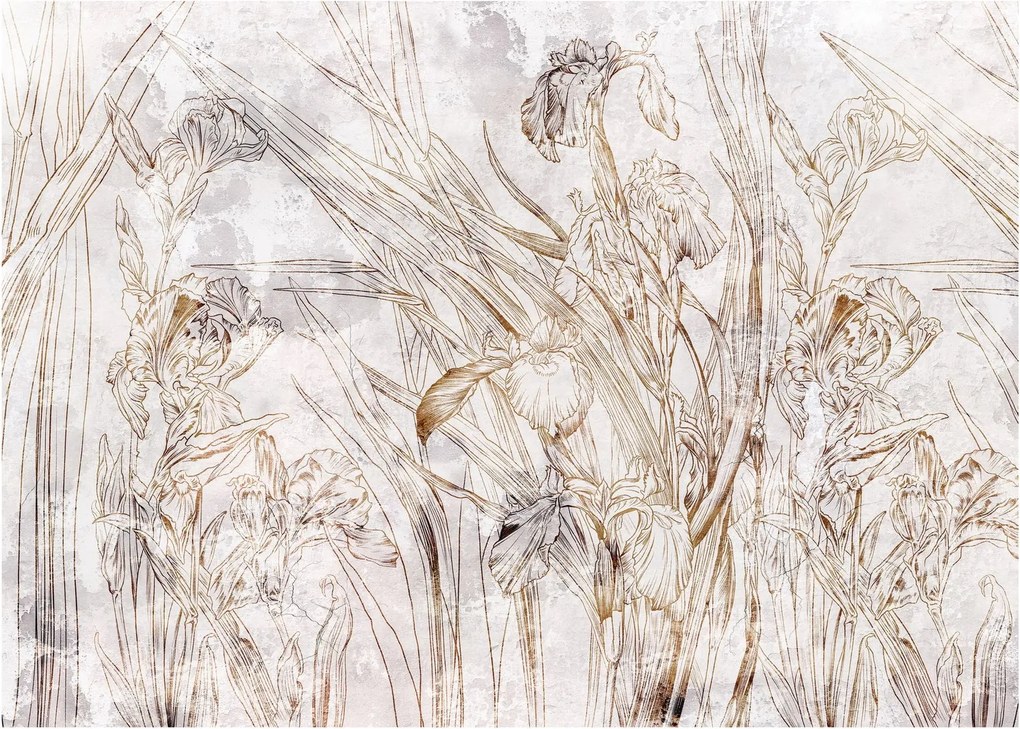 Kép - íriszek (üvegen) (70x50 cm)