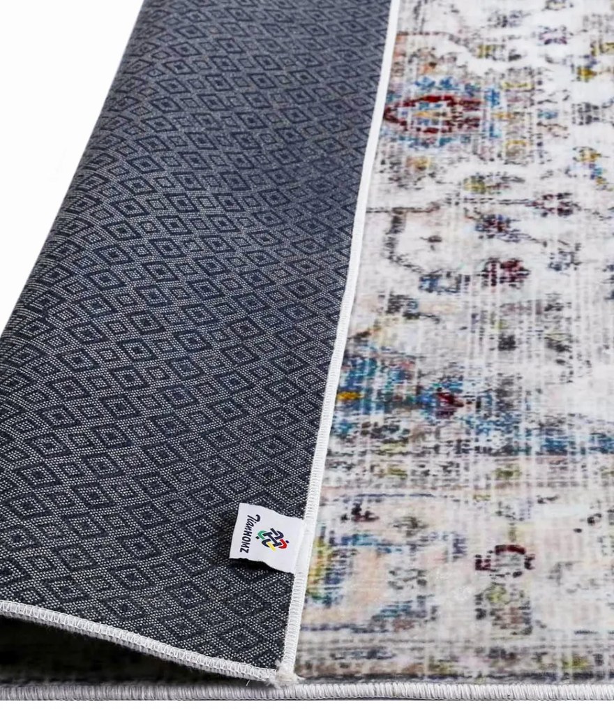 Carpetum bézs, klasszikus, virágmintás szőnyeg 100x150